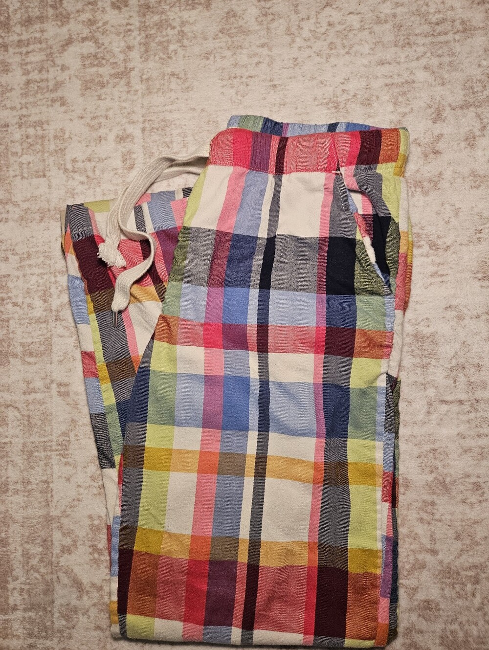 Y2K Aerie Multicolor Plaid Drawstring Pajama Pants